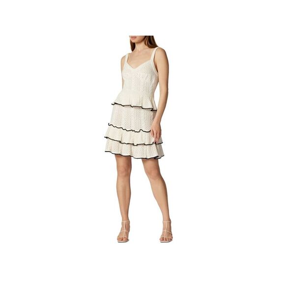 JOIE Womens White Short A-Line Skirt S